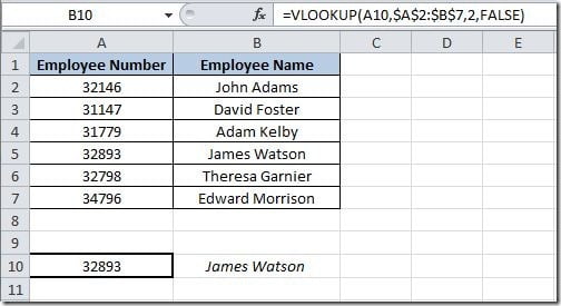 VLOOKUP